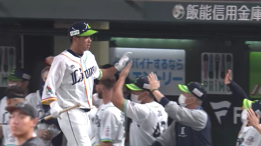 9回裏・L愛斗 反撃の一発!! バックスクリーンへホームラン!!