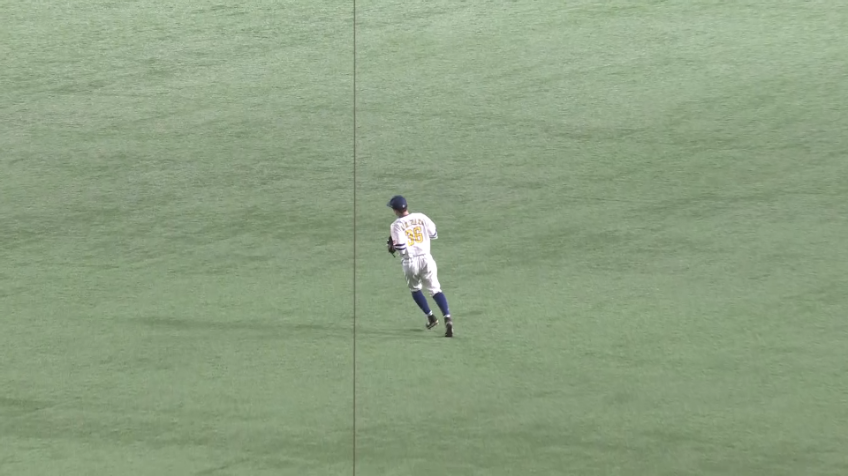 6回表・H牧原大成 好ポジショニングでライナーアウトを取る!!