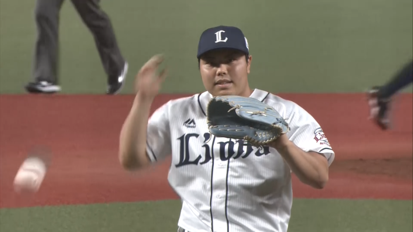 9回表・L平良海馬 渾身のストレートで空振り三振を奪い、ゲームセット!!