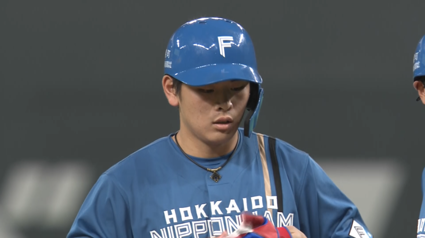 6回裏・F野村佑希 均衡を破る!! センターの頭を越えるタイムリー2ベースヒットを放つ!!