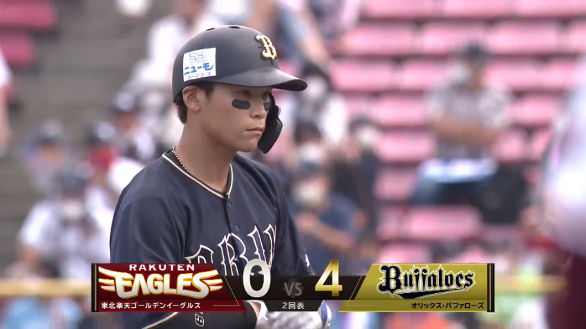 2回表・B中川圭太 左中間へ2点タイムリー2ベースヒットを放つ!!