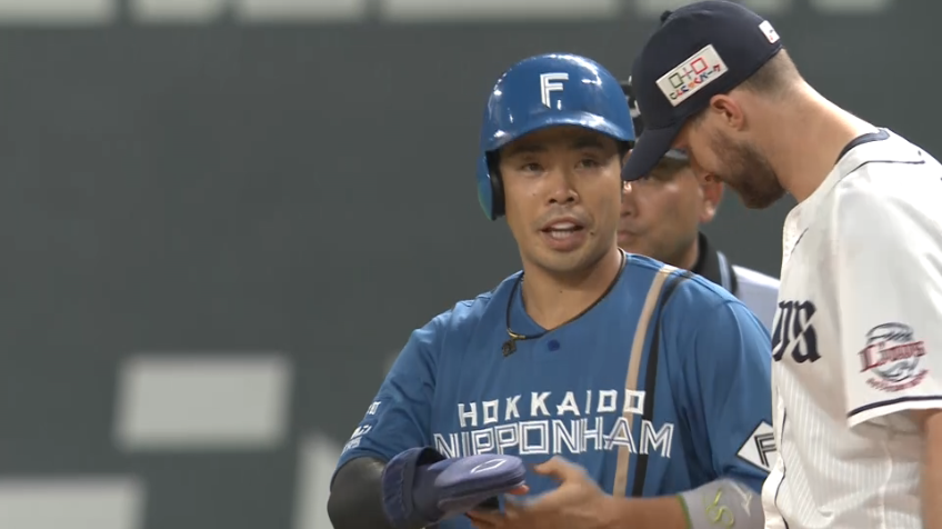 1回裏・F近藤健介 先制のタイムリーヒットを放つ!!