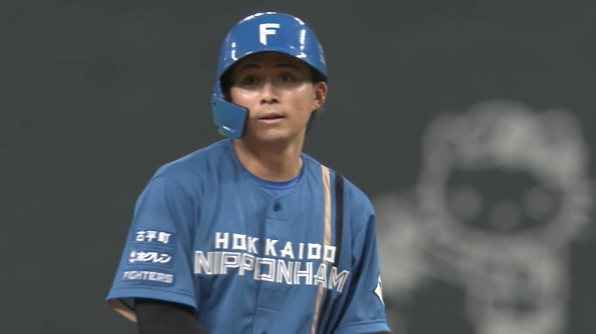 9回裏・F上川畑大悟 同点に迫るタイムリー2ベースヒットを放つ!!