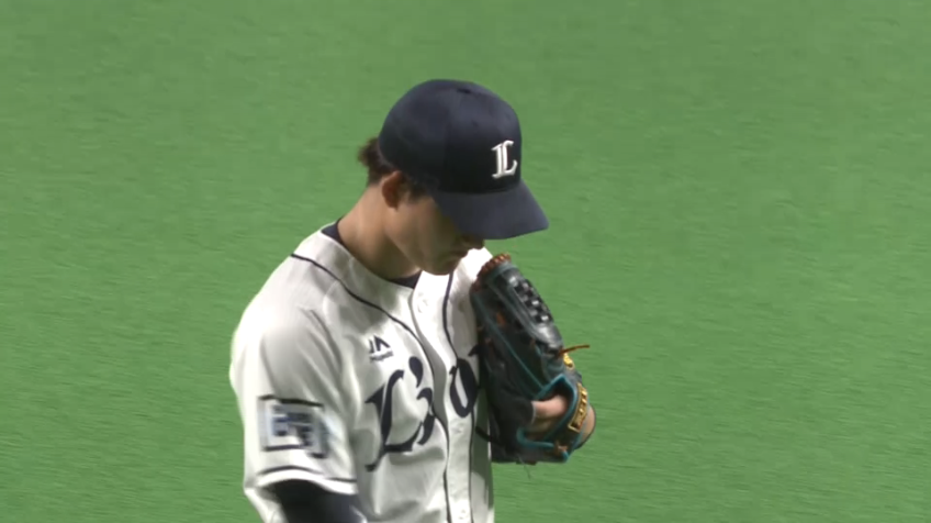 1回裏・L與座海人 初回からピンチを迎えるも、無失点で抑え、先制点を許さず!!