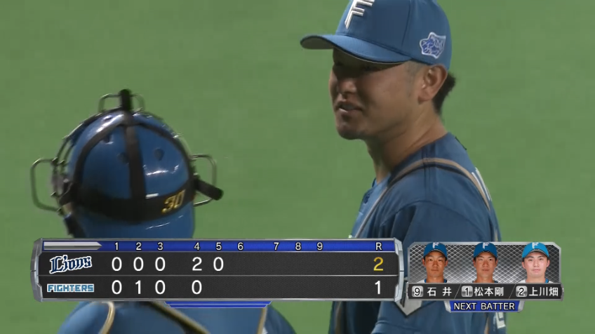 5回表・F池田隆英 2アウト満塁のピンチを無失点で切り抜ける!!