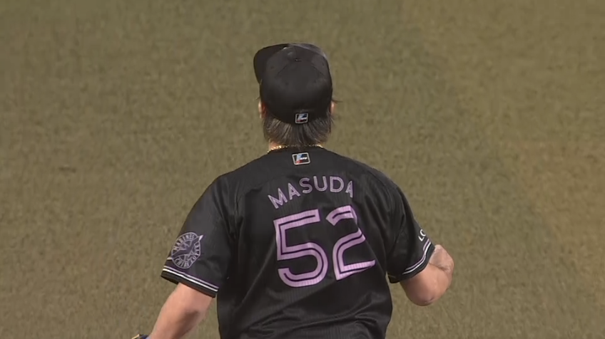 9回表・M益田直也 まさに守護神という圧巻のピッチングで試合を締めくくる!!