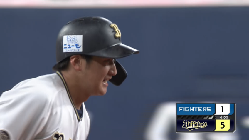 4回裏・B紅林弘太郎 左中間へ強烈なヒット!! Bマッカーシーも激走!!