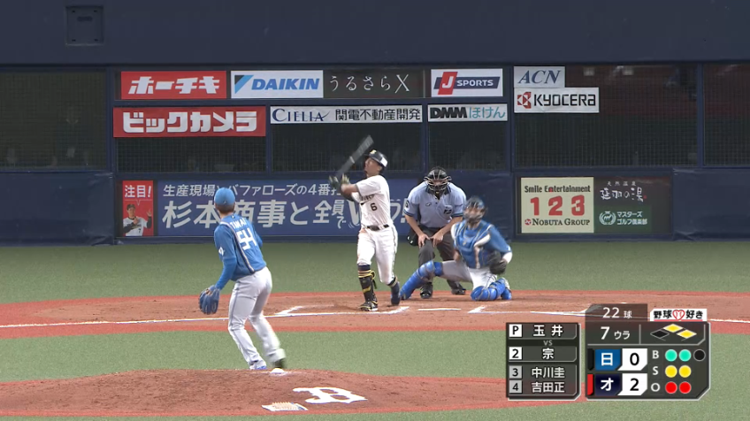 7回裏・F玉井大翔 ピンチを迎えるも三振で切り抜ける!!