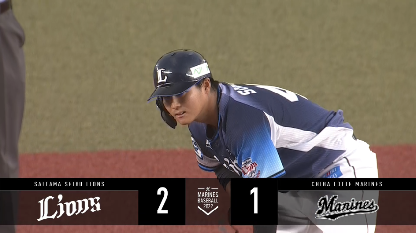 3回表・L鈴木将平 二遊間を破る勝ち越しのタイムリーヒットを放つ!!