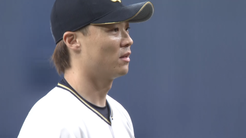 6回表・B山崎福也 満塁のピンチを背負うも三振で切り抜けガッツポーズ!!