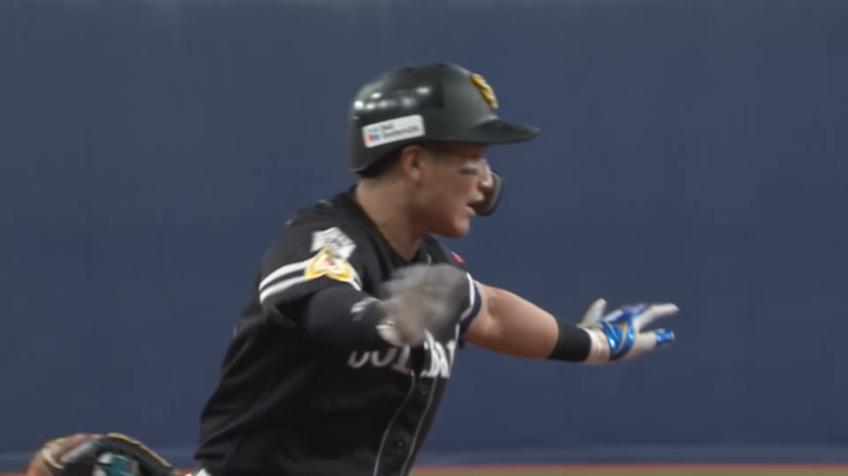 8回表・H野村大樹 左中間に3ベースヒットを放ちチャンスメイク!!