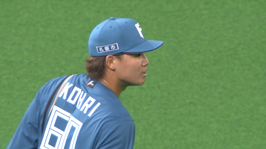 2回表・F郡拓也 好プレーで先頭打者の出塁を許さない!!