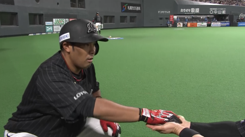 5回表・M井上晴哉 試合を振り出しに戻すレフトスタンドへのホームラン!!