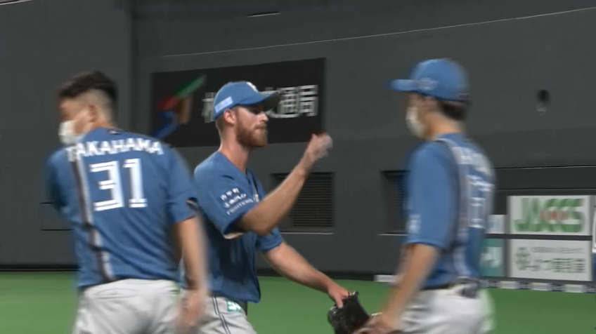 6回表・Fメネズ 満塁のピンチを招くも来日初登板を無失点で切り抜ける!!