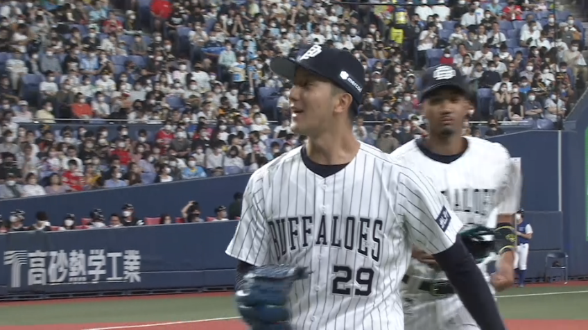 1回表・B田嶋大樹 立ち上がりのピンチを無失点で切り抜ける!!