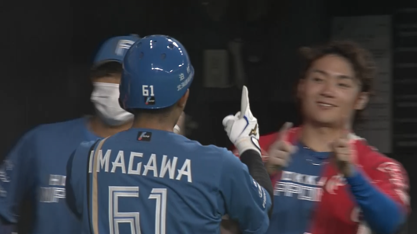 1回裏・F今川優馬 初回ノーアウト満塁からのグランドスラムで大量得点の先制に成功!!