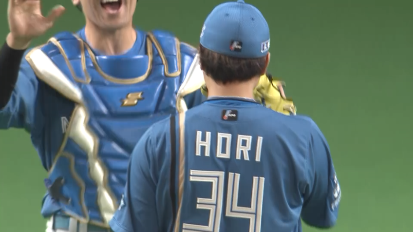 9回表・F堀瑞輝 9回を無失点に抑えて連敗ストップと共に木田優夫監督代行に初勝利を捧げる!!