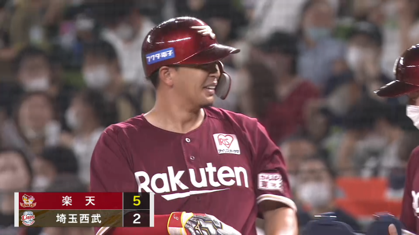 5回表・E浅村栄斗 2打席連続タイムリー!! 更に点差を広げる!!