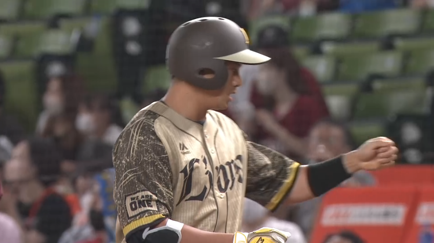 9回裏・L呉念庭 このままでは終われない!! 代打起用に応える一打!!