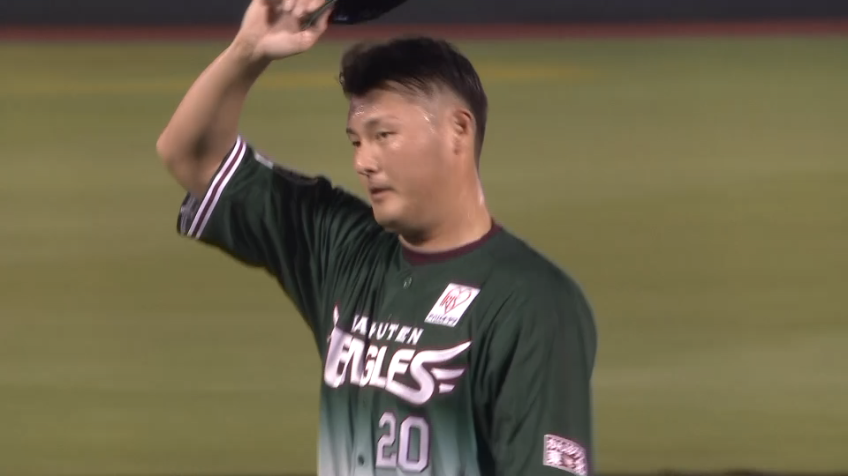 8回表・E安樂智大 素早い牽制で1塁ランナーを刺す!!