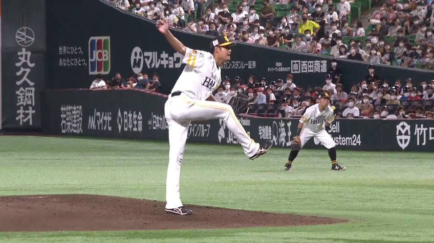 7回表・H椎野新 3者連続三振の投球でチームに流れを呼び込む!!