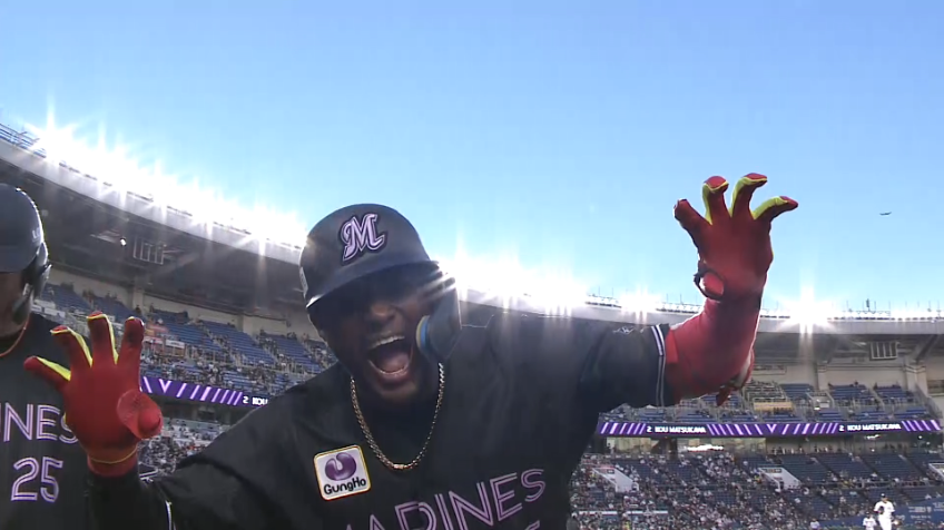 2回裏・Mエチェバリア ラ・パンテーラ!! 試合を振り出しに戻す第2号同点2ランホームランを放つ!!