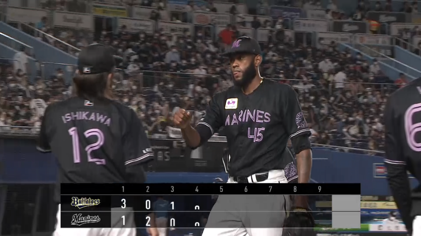 7回表・Mゲレーロ アウトローギリギリ!! 2奪三振で3者凡退に抑える完璧なリリーフ!!