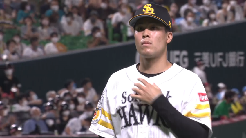 8回表・H藤井皓哉 打者3人を空振り三振2つとセカンドゴロに打ち取る完璧なリリーフ!!