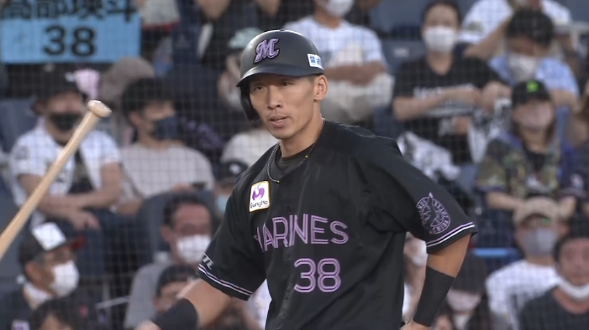 5回裏・M高部瑛斗 今季100本目のヒットは右中間を破る同点の2点タイムリー3ベースヒット!!