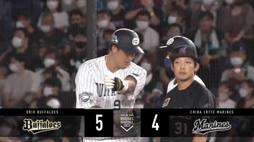 7回表・B杉本裕太郎 取られたら取り返す!! レフトへ勝ち越しのタイムリーヒット!!