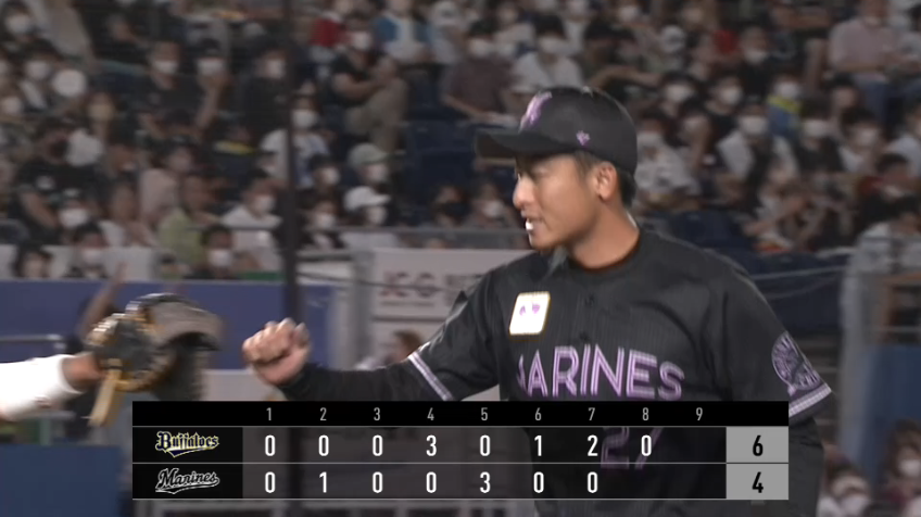 8回表・M坂本光士郎 移籍後初登板で3者凡退に抑える完璧なリリーフを見せた!!