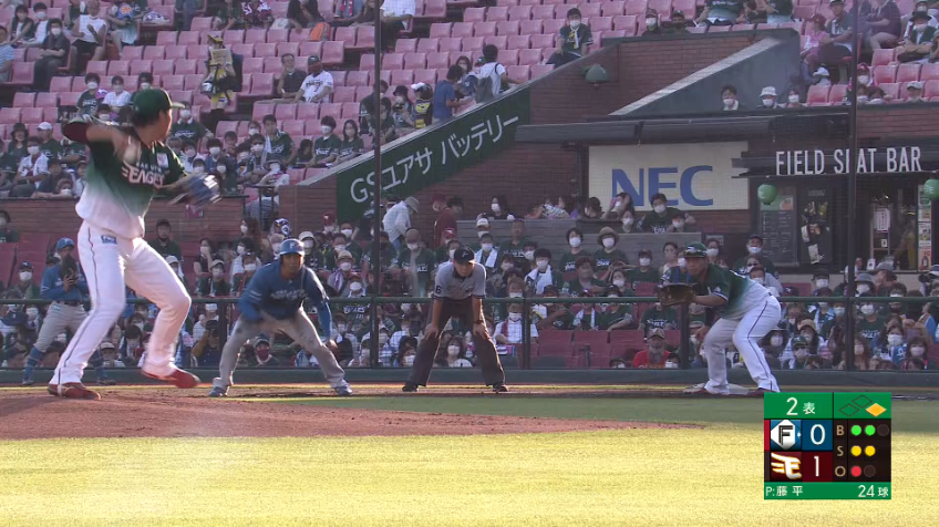 2回表・E藤平尚真 見事な牽制!!