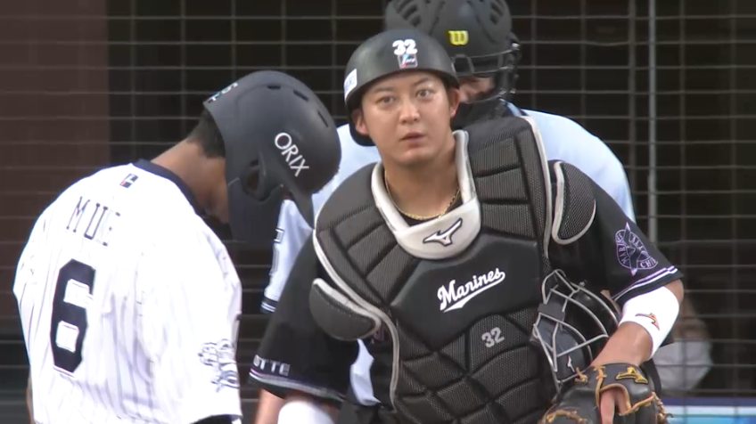 2回表・M佐藤都志也 素早い送球で盗塁を阻止する!!