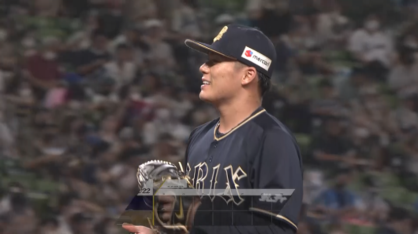 1回裏・B山本由伸 ノーアウト満塁のピンチを迎えるも無失点で切り抜ける!!