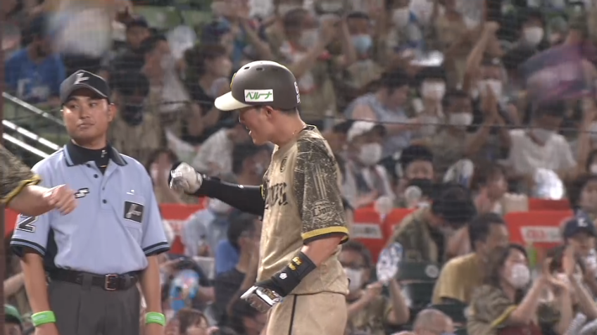 4回裏・L源田壮亮 すぐさま反撃!! ライトへタイムリー3ベースヒットを放つ!!