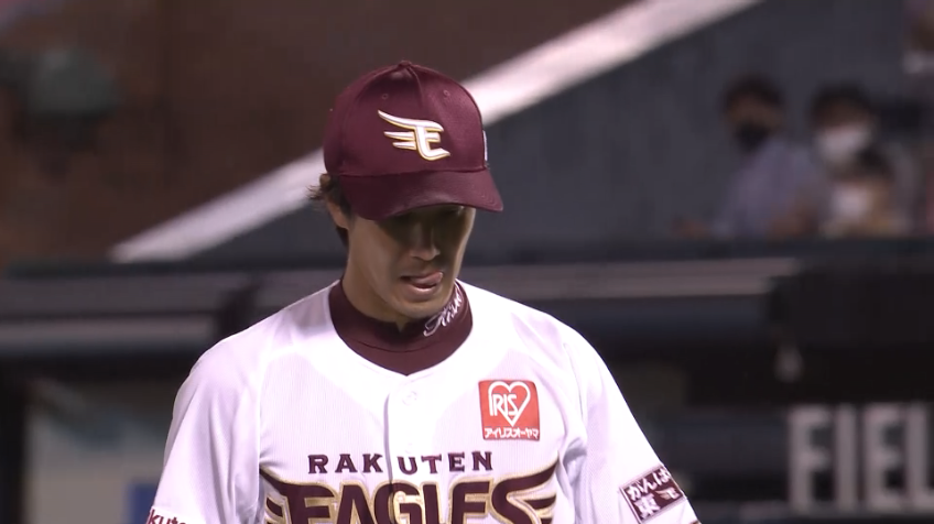 4回表・E岸孝之 タイミングを外すカーブで見逃し三振を奪う!!