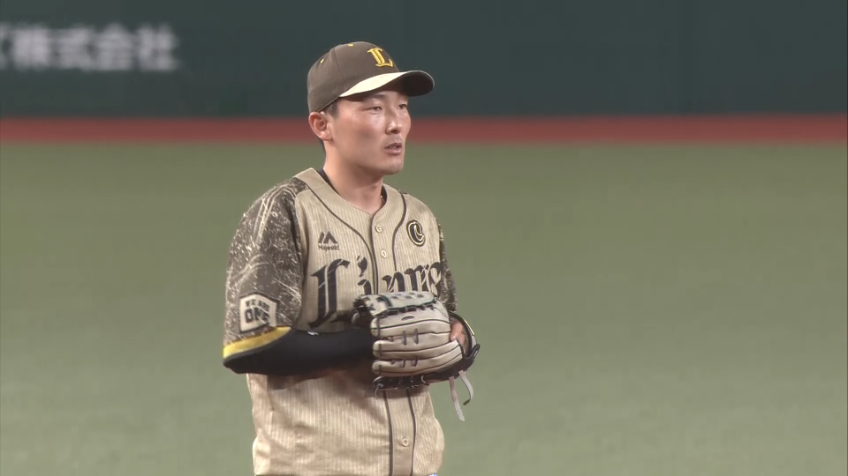 3回表・L源田壮亮 たまらん守備!! 逆をつかれてもダブルプレーに!!