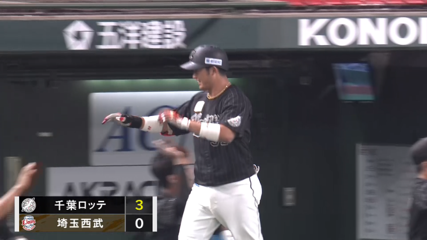 1回表・M佐藤都志也 初回のチャンスから飛び出した先制3ランホームラン!!