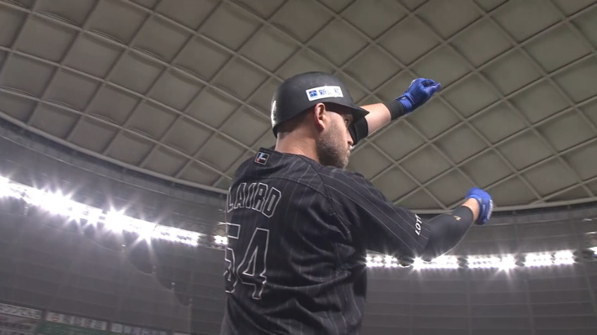 8回表・Mレアード 一振りで仕留めた!! 代打で第15号逆転の2ランホームランを放つ!!