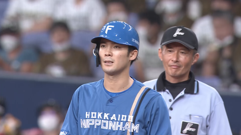 2回表・F片岡奨人 プロ初ヒットを放つ!!