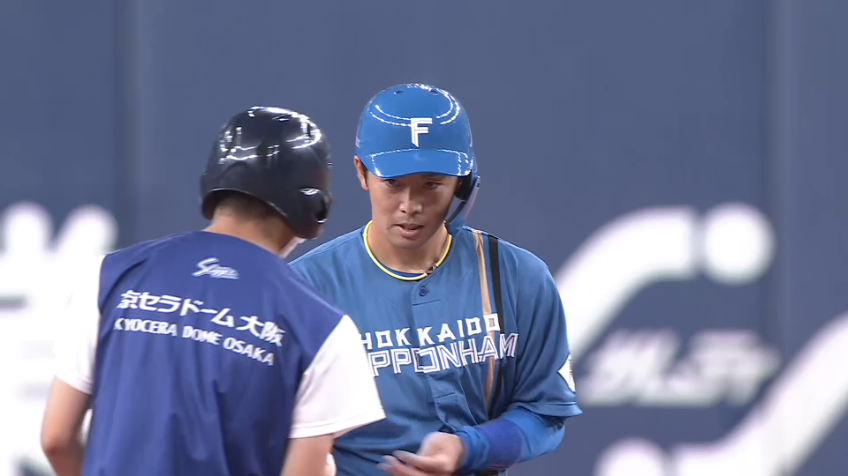 2回表・F谷内亮太 先制のタイムリー2ベースヒットを放つ!!