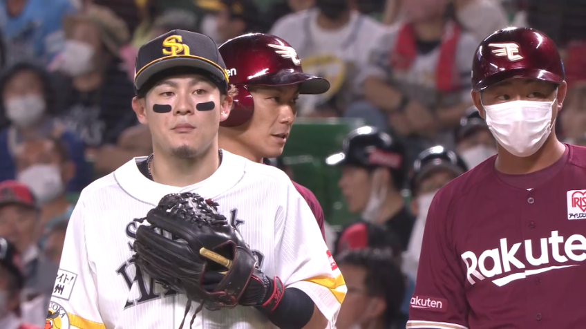 6回表・E岡島豪郎 鋭い打球はライトへ!! 連続タイムリーで追加点!!