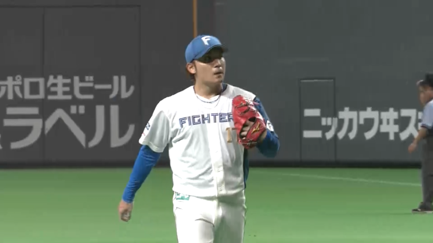 7回表・F伊藤大海 ズバッと決まった!! 渾身のストレートで見逃し三振を奪う!!