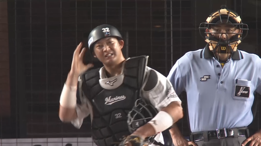 8回表・M佐藤都志也 ピンチの芽を盗塁阻止で摘み取る!!