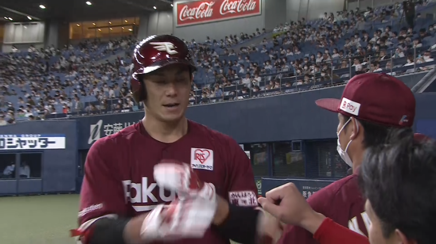 9回表・E岡島豪郎 起死回生の2号同点ソロホームラン!!