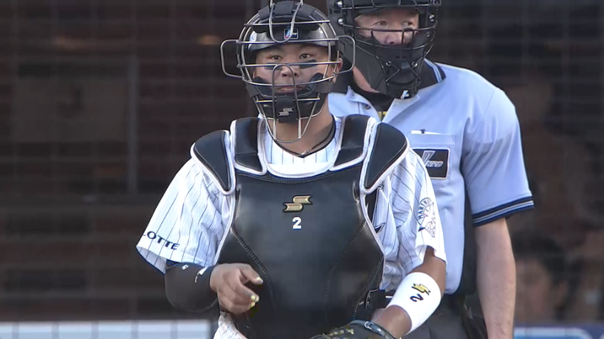 3回表・M松川虎生 リベンジ成功!! 強肩発動で盗塁阻止!!