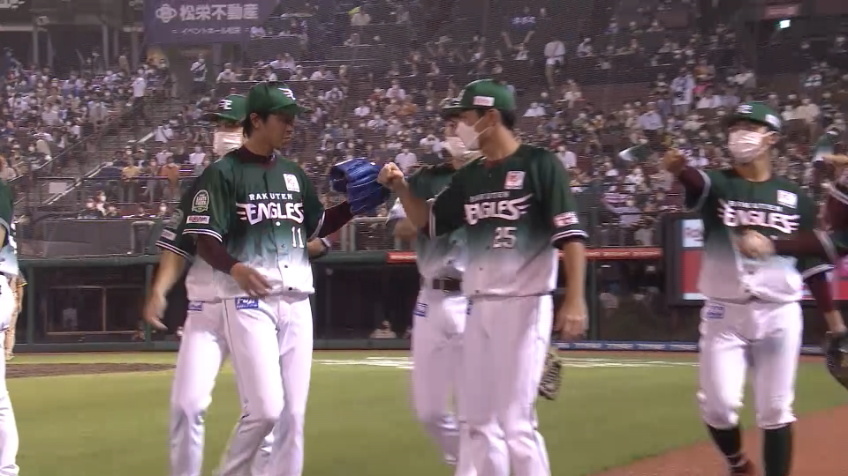 5回表・E岸孝之 抜群のコントロール!! 最後は低めの完璧な変化球で空振り三振を奪う!!