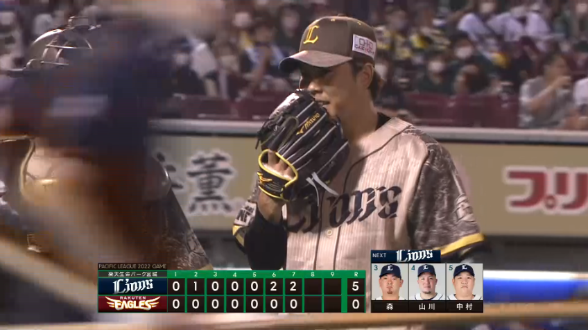 7回裏・L公文克彦 火消し成功!! ピンチで緊急登板し見事無失点で切り抜ける!!