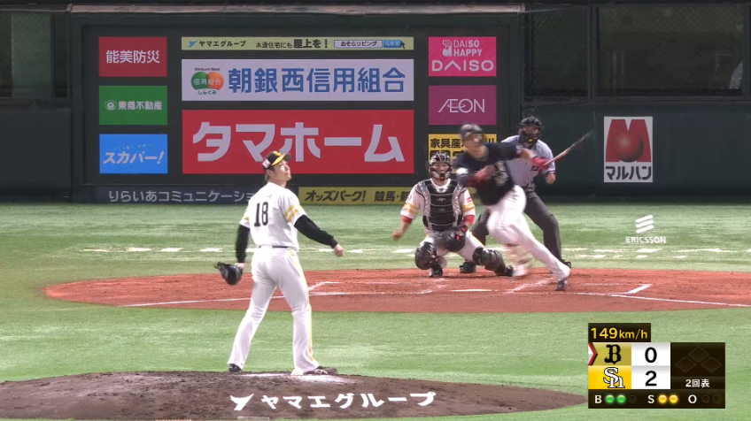 2回表・B紅林弘太郎 9試合連続の安打となる2ベースヒット!!