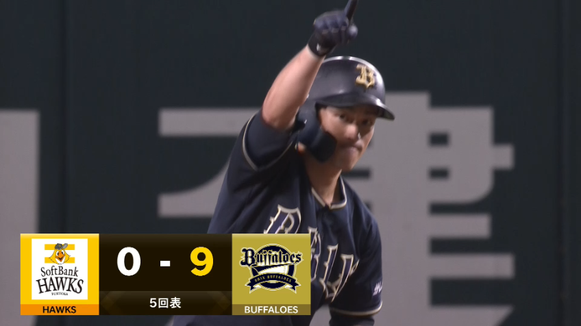 5回表・B福田周平 2打席連続2点タイムリー2ベースヒットを放つ!!